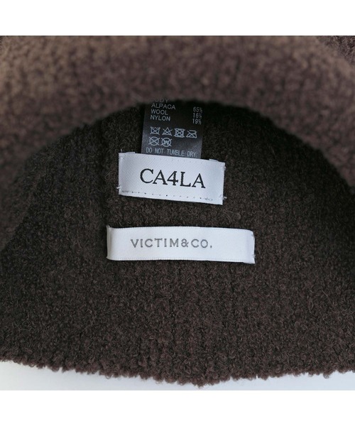 VICTIM(ヴィクティム)の「VICTIM ヴィクティム / ×CA4LA BIG KNIT CAP カシラコラボレーションベビーアルパカビッグニットキャップ / VTM-22-A-112(ニットキャップ/ビーニー・メンズ・ホワイト/ブラック/ブラウン/グレー/レッド・FREE)」の13枚目の写真