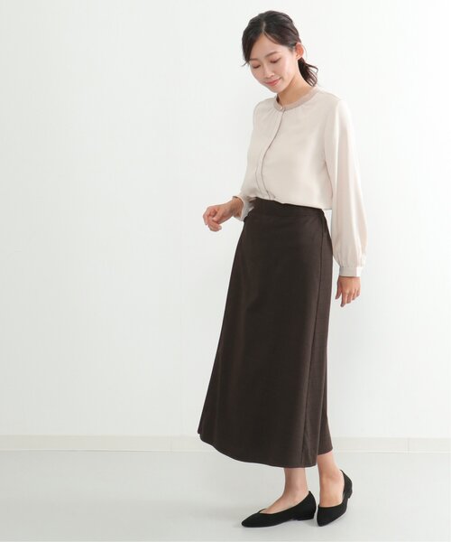 IKKA LOUNGE(イッカラウンジ)の「チェックサイドプリーツスカート(スカート・レディース・ダークグレー/ブラウン・M/L)」の16枚目の写真