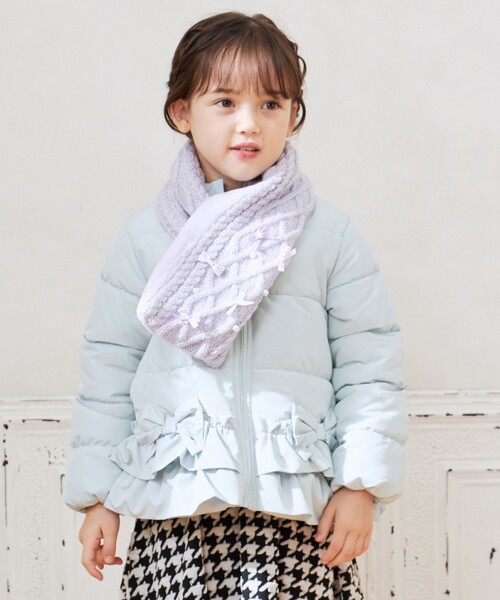 ANY（エニィ）の「【洗濯機OK】中綿リボンコート（ダウンジャケット