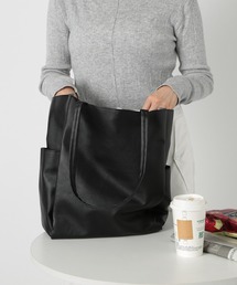 SETUP7 | 【SETUP7】A4収納可能 PUレザー仕切りトートバッグ SNBD(トートバッグ)