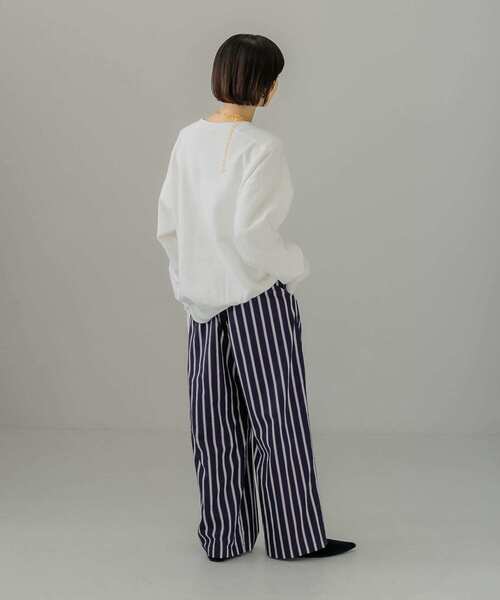 KBF(ケイビーエフ)の「マルチストライプイージーパンツ(その他パンツ・レディース・ホワイト系その他/ブルー系その他・ONE)」の5枚目の写真