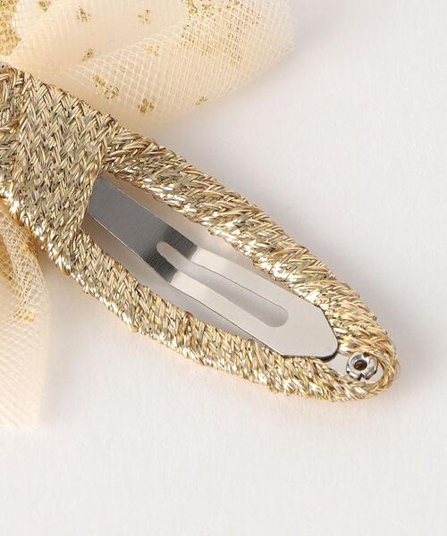 green label relaxing（グリーンレーベルリラクシング）の「＜Rockahula Kids＞ ムーンライト BOW クリップ 髪留め（その他ヘアアクセサリー・キッズ・ゴールド・FREE）」の6枚目の写真