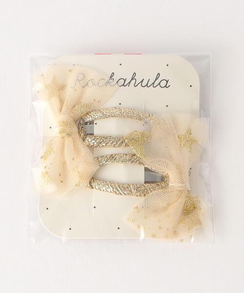 green label relaxing（グリーンレーベルリラクシング）の「＜Rockahula Kids＞ ムーンライト BOW クリップ 髪留め（その他ヘアアクセサリー・キッズ・ゴールド・FREE）」の7枚目の写真