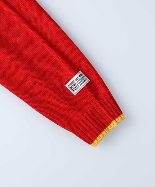 VISION STREET WEAR（ヴィジョンストリートウェア）の「【VISION STREET WEAR】ジャカードロゴニット（ニット/セーター・メンズ・オフホワイト/グリーン/ブルー/ブラック/レッド/イエロー・XL/L/M）」の8枚目の写真