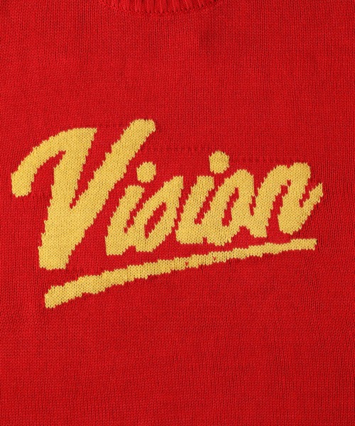 VISION STREET WEAR（ヴィジョンストリートウェア）の「【VISION STREET WEAR】ジャカードロゴニット（ニット/セーター・メンズ・オフホワイト/グリーン/ブルー/ブラック/レッド/イエロー・XL/L/M）」の9枚目の写真