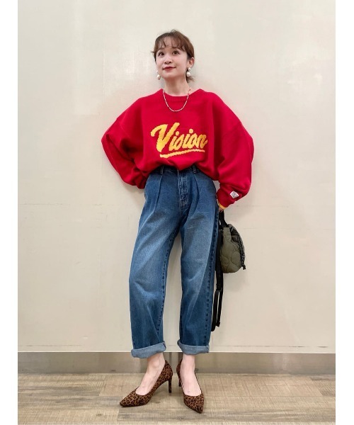 VISION STREET WEAR（ヴィジョンストリートウェア）の「【VISION STREET WEAR】ジャカードロゴニット（ニット/セーター・メンズ・オフホワイト/グリーン/ブルー/ブラック/レッド/イエロー・XL/L/M）」の13枚目の写真