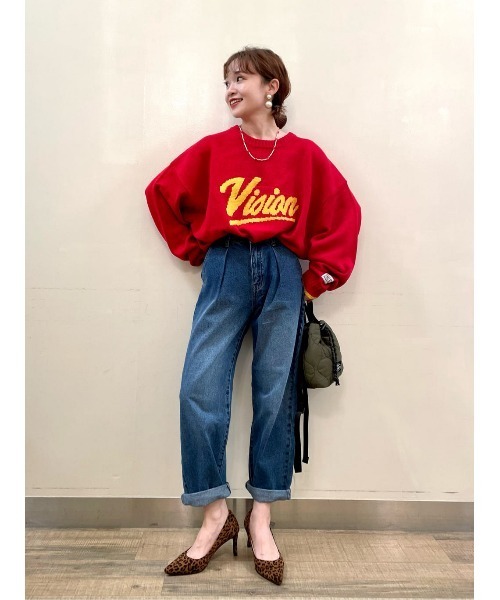 VISION STREET WEAR（ヴィジョンストリートウェア）の「【VISION STREET WEAR】ジャカードロゴニット（ニット/セーター・メンズ・オフホワイト/グリーン/ブルー/ブラック/レッド/イエロー・XL/L/M）」の12枚目の写真