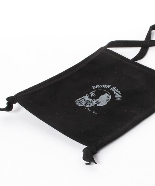 BrownBrown（ブラウンブラウン）の「【BrownBrown】ブラウンブラウン/Mr,Browモバイルショルダーバック（ピッグスエード)（ショルダーバッグ・レディース・ベージュ/ブラック/グレー・FREE）」の4枚目の写真