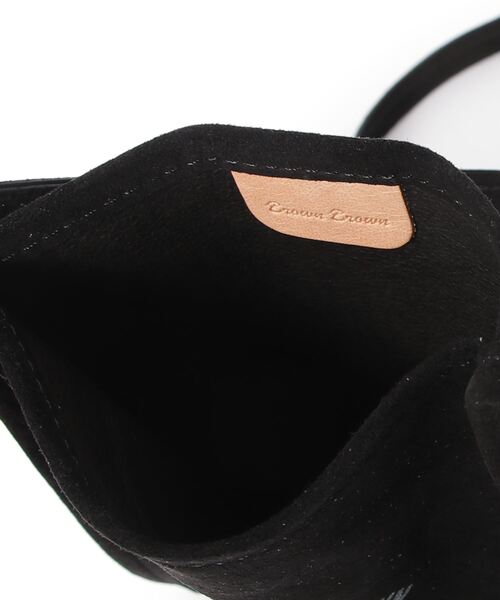 BrownBrown（ブラウンブラウン）の「【BrownBrown】ブラウンブラウン/Mr,Browモバイルショルダーバック（ピッグスエード)（ショルダーバッグ・レディース・ベージュ/ブラック/グレー・FREE）」の5枚目の写真