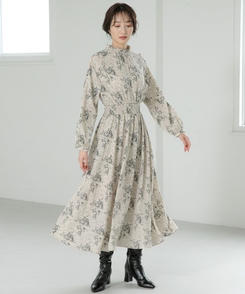 Andemiu（アンデミュウ）の「【WEB限定】カタボタンシャーリングワンピース178874（ワンピース・レディース・ブラック/ホワイト系その他5/ベージュ/その他10・FREE）」の15枚目の写真