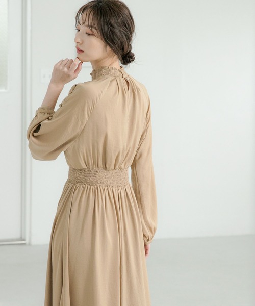 Andemiu（アンデミュウ）の「【WEB限定】カタボタンシャーリングワンピース178874（ワンピース・レディース・ブラック/ホワイト系その他5/ベージュ/その他10・FREE）」の19枚目の写真