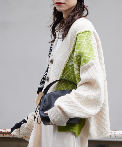 etsinta（エシンタ）の「【etsinta/エシンタ】ジャガードMIXカーディガン（カーディガン/ボレロ・レディース・ホワイト・ONE SIZE）」の20枚目の写真