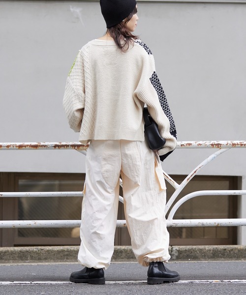 etsinta（エシンタ）の「【etsinta/エシンタ】ジャガードMIXカーディガン（カーディガン/ボレロ・レディース・ホワイト・ONE SIZE）」の8枚目の写真