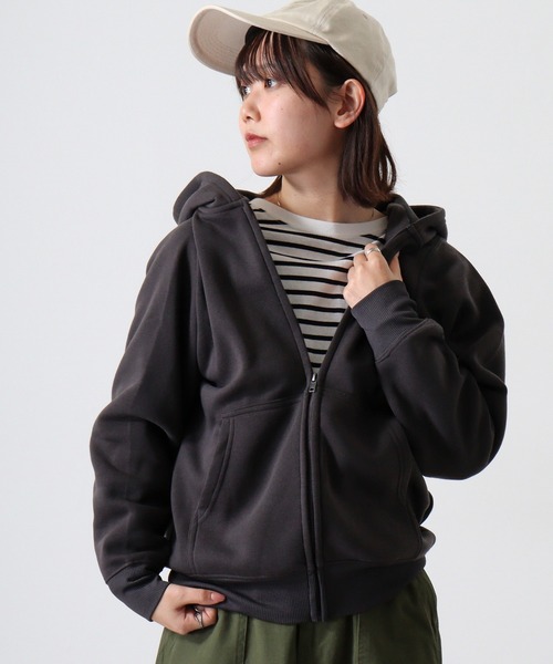 FUNALIVE（ファンアライブ）の「BF2 select ZIPパーカー 裏起毛（パーカー・メンズ・ネイビー/グレー/ライトブラック/ブラック/ホワイト/ブラック系1/ブラック系2/モカ/ホワイト系1/グレー系1/ネイビー系1・M/LL/L/4L/3L）」の6枚目の写真