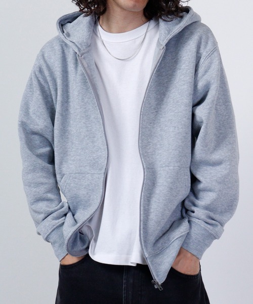 FUNALIVE（ファンアライブ）の「BF2 select ZIPパーカー 裏起毛（パーカー・メンズ・ネイビー/グレー/ライトブラック/ブラック/ホワイト/ブラック系1/ブラック系2/モカ/ホワイト系1/グレー系1/ネイビー系1・M/LL/L/4L/3L）」の8枚目の写真