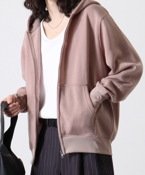 FUNALIVE（ファンアライブ）の「BF2 select ZIPパーカー 裏起毛（パーカー・メンズ・ネイビー/グレー/ライトブラック/ブラック/ホワイト/ブラック系1/ブラック系2/モカ/ホワイト系1/グレー系1/ネイビー系1・M/LL/L/4L/3L）」の9枚目の写真