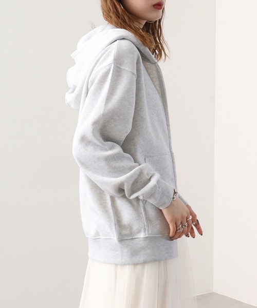 FUNALIVE（ファンアライブ）の「BF2 select ZIPパーカー 裏起毛（パーカー・メンズ・ネイビー/グレー/ライトブラック/ブラック/ホワイト/ブラック系1/ブラック系2/モカ/ホワイト系1/グレー系1/ネイビー系1・M/LL/L/4L/3L）」の17枚目の写真