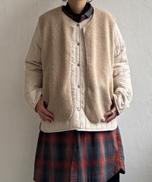 LBC（エルビーシー）の「【2点セット】ボアベストキルトアウターセット（ブルゾン）」