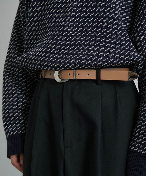 JUNRED（ジュンレッド）の「スムースウエスタンベルト（ベルト・メンズ・チャコールグレー/ベージュ/ブラック・FREE）」の9枚目の写真