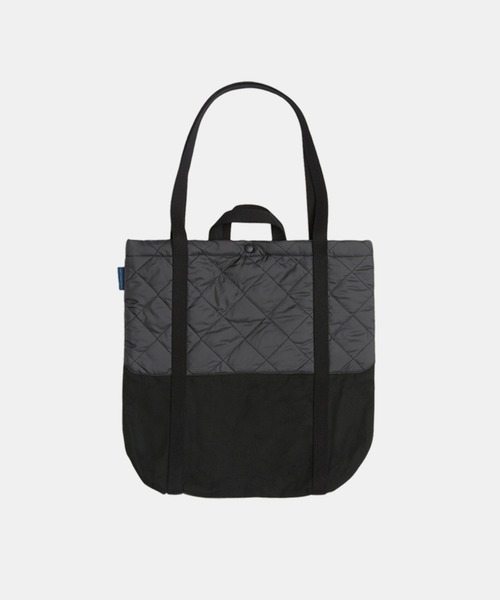 LAVENHAM（ラベンハム）の「SPLIT TOTE BAG UNISEX / スプリット トートバッグ ユニセックス（トートバッグ・レディース・ブラック/オリーブ・ONE SIZE）」の3枚目の写真