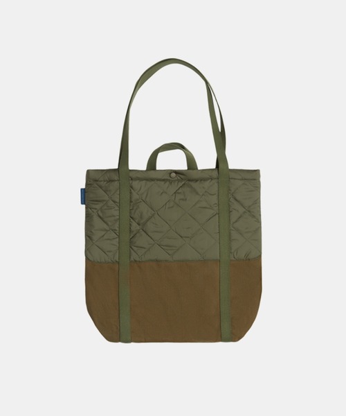 LAVENHAM（ラベンハム）の「SPLIT TOTE BAG UNISEX / スプリット トートバッグ ユニセックス（トートバッグ・レディース・ブラック/オリーブ・ONE SIZE）」の9枚目の写真