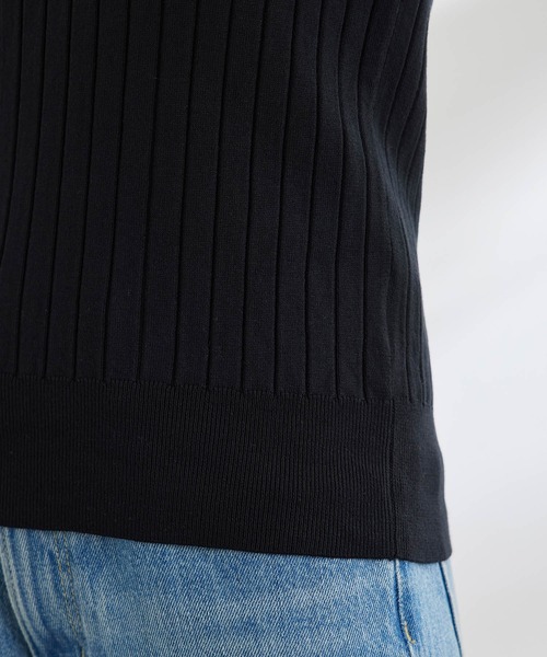 ROPE' PICNIC（ロペピクニック）の「UVケア・洗濯機OK/BIOワイドリブボートネックニットプルオーバー（ニット/セーター・レディース・ブラック/オフホワイト/ブルー/クリーム/ピンク系その他2・38）」の13枚目の写真