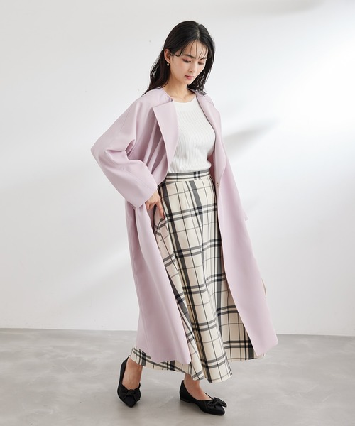 ROPE' PICNIC（ロペピクニック）の「UVケア・洗濯機OK/BIOワイドリブボートネックニットプルオーバー（ニット/セーター・レディース・ブラック/オフホワイト/ブルー/クリーム/ピンク系その他2・38）」の18枚目の写真