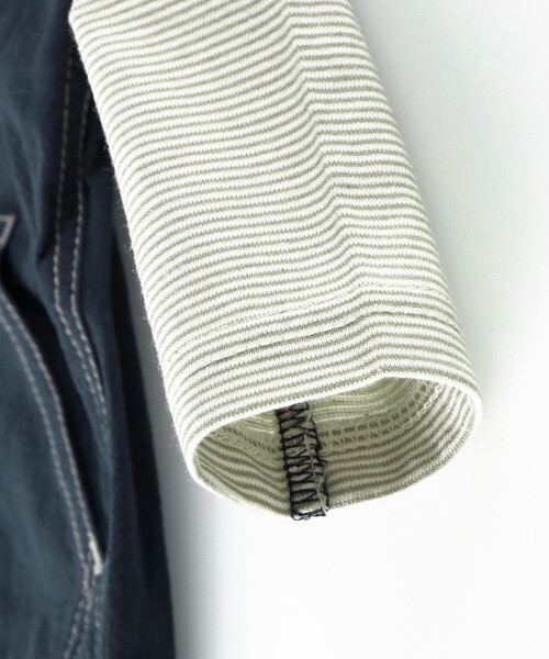 BRANSHES(ブランシェス)の「サロペットドッキング風長袖カバーオール(ロンパース・キッズ・ブラウン/グレー・70/80)」の21枚目の写真