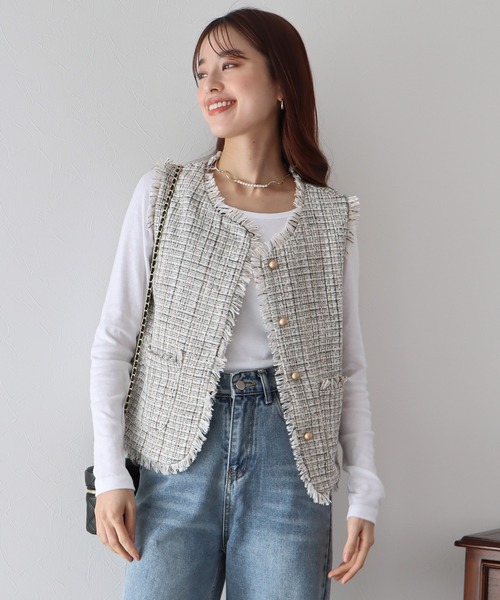 BLUEEAST(ブルーイースト)の「長袖カラーロンT(Tシャツ/カットソー・レディース・ピンク/ホワイト/ブラック/ブルー/ネイビー/ブラウン/グレー・MEDIUM)」の8枚目の写真