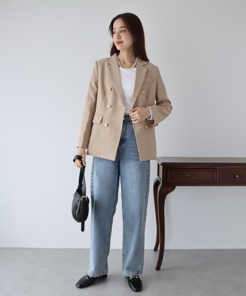 BLUEEAST(ブルーイースト)の「長袖カラーロンT(Tシャツ/カットソー・レディース・ピンク/ホワイト/ブラック/ブルー/ネイビー/ブラウン/グレー・MEDIUM)」の17枚目の写真