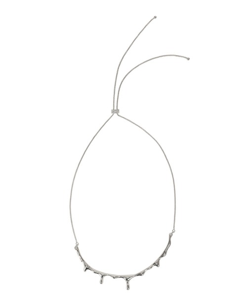 ZUCCa（ズッカ）の「ドリップアクセサリー（ネックレス・レディース・ブラック/シルバー・FREE）」の2枚目の写真