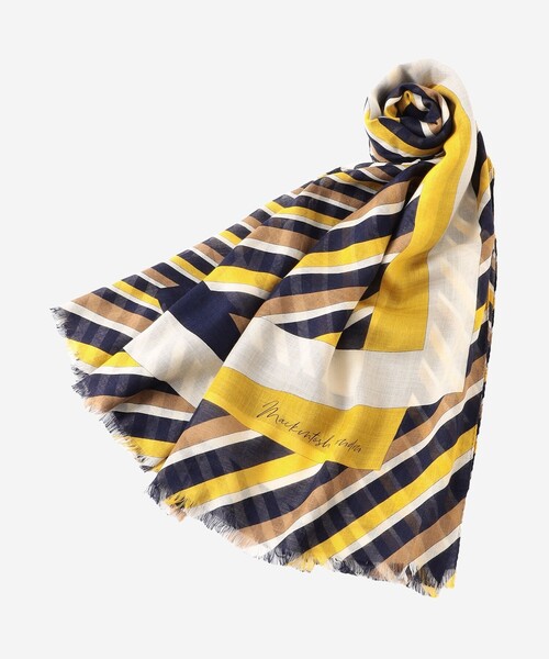 MACKINTOSH LONDON(マッキントッシュ ロンドン)の「マルチストライプ大判ストール(マフラー・レディース・イエロー/ブルー系その他4・FREE)」の8枚目の写真
