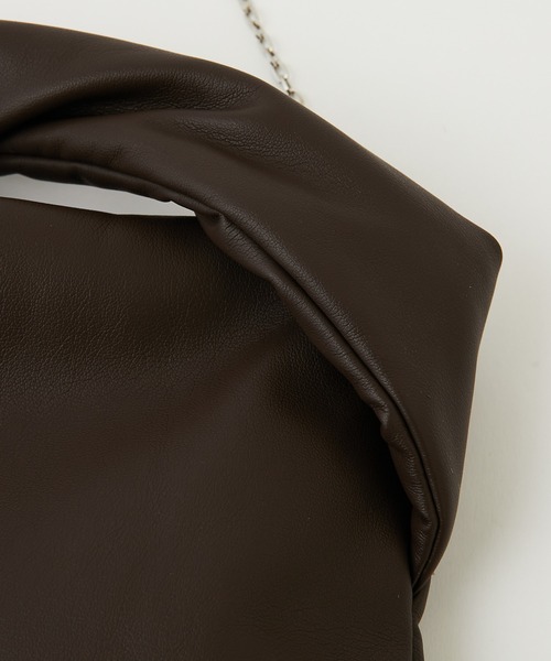 GALLARDAGALANTE（ガリャルダガランテ）の「【2.718】ピローバッグ（ハンドバッグ・レディース・ホワイト/ダークブラウン・FREE）」の12枚目の写真