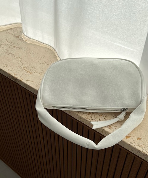 Doux archives（ドゥアルシーヴ）の「ＰＵハーフムーンＢＡＧ（ハンドバッグ・レディース・オフホワイト/イエロー/グリーン・FREE）」の12枚目の写真