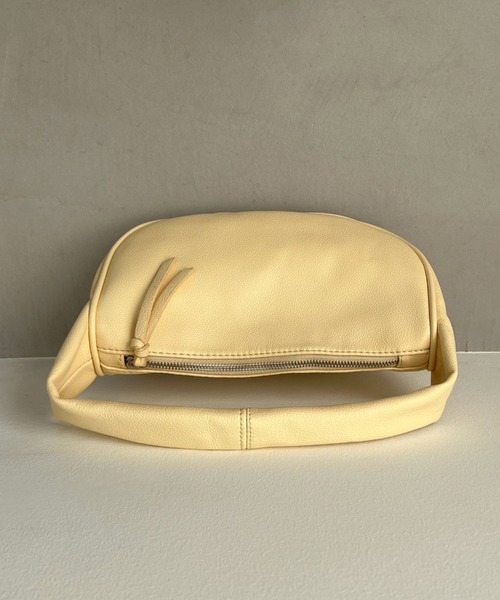 Doux archives（ドゥアルシーヴ）の「ＰＵハーフムーンＢＡＧ（ハンドバッグ・レディース・オフホワイト/イエロー/グリーン・FREE）」の16枚目の写真