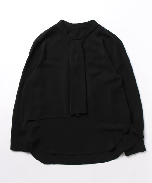 ATS（エーティーエス）の「【EC限定】ツイルドレープボウタイブラウス（シャツ/ブラウス・レディース・ブラック/ベージュ/サックスブルー/ブルー・M）」の15枚目の写真