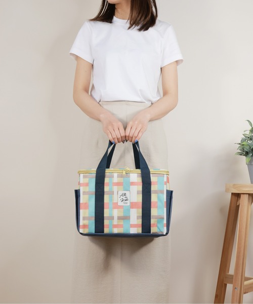 emesuelee(エメスーリー)の「保冷保温スクエアバッグ(エコバッグ/サブバッグ・レディース・イエロー/イエロー系1/ネイビー/ピンク/アイボリー/ナチュラル・フリー)」の16枚目の写真