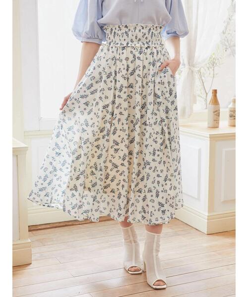 Areeam（アリーム）の「フラワーシャーリングスカート（スカート  