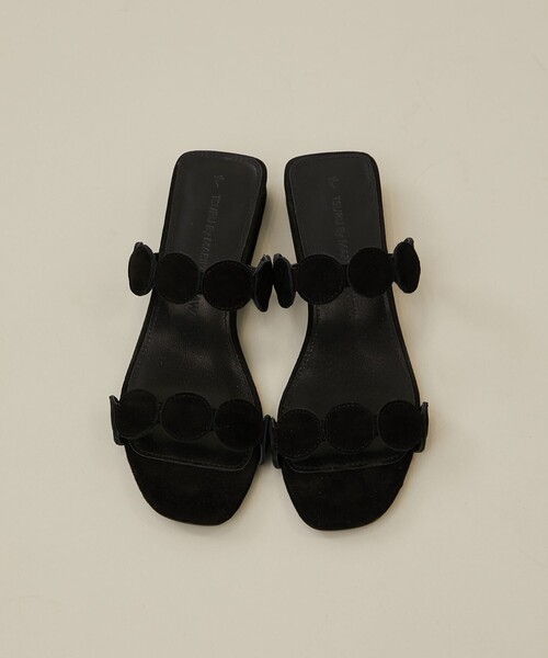 TSURU by Mariko Oikawa(ツルバイマリコオイカワ)の「【TSURU by MARIKO OIKAWA(ツルバイマリコオイカワ)】Relief(サンダル・レディース・ブラック・35/37/36)」の9枚目の写真