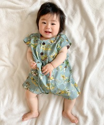 MAKE YOUR DAY | アロハ総柄フレンチスリーブロンパース(ロンパース)