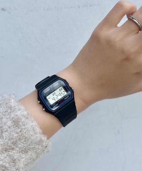 CASIO(カシオ)の「【CASIO】F-91W-1JH(デジタル腕時計・レディース・ブラック/オリーブ・FREE)」の8枚目の写真