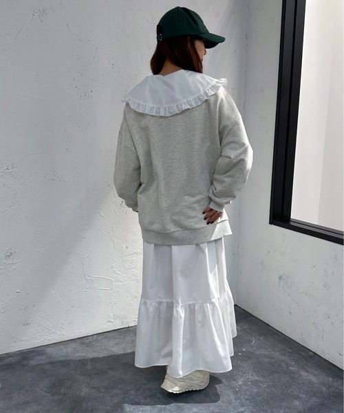 apres jour mignon(アプレジュールミニョン)の「フリルティアードワンピース【ZOZOTOWN限定アイテム】(ワンピース・レディース・ブラック/オフホワイト・MEDIUM/X-LARGE/SMALL)」の5枚目の写真