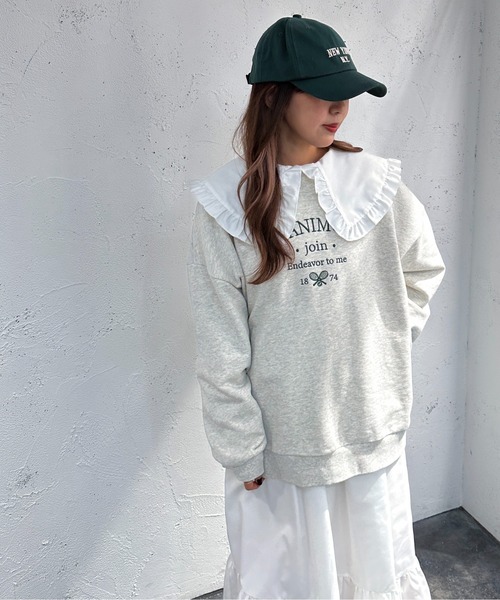 apres jour mignon(アプレジュールミニョン)の「フリルティアードワンピース【ZOZOTOWN限定アイテム】(ワンピース・レディース・ブラック/オフホワイト・MEDIUM/X-LARGE/SMALL)」の6枚目の写真