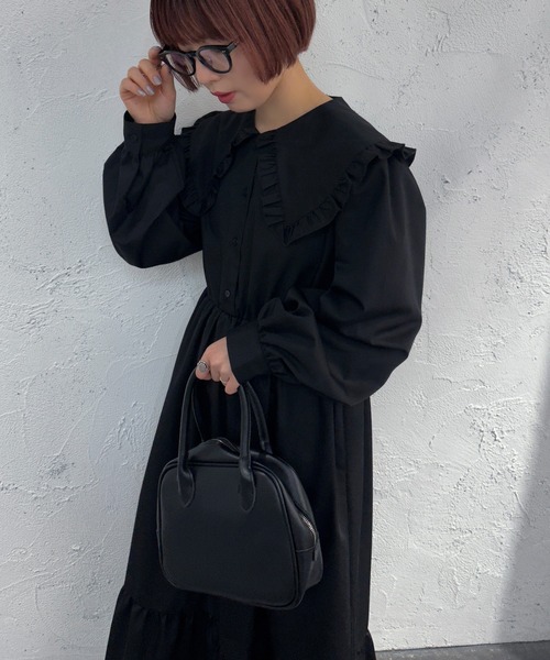 apres jour mignon(アプレジュールミニョン)の「フリルティアードワンピース【ZOZOTOWN限定アイテム】(ワンピース・レディース・ブラック/オフホワイト・MEDIUM/X-LARGE/SMALL)」の19枚目の写真
