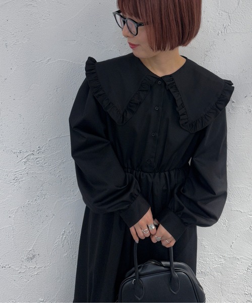 apres jour mignon(アプレジュールミニョン)の「フリルティアードワンピース【ZOZOTOWN限定アイテム】(ワンピース・レディース・ブラック/オフホワイト・MEDIUM/X-LARGE/SMALL)」の20枚目の写真