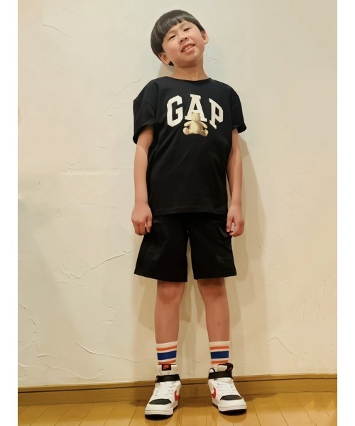 ★LMC★ロゴTシャツ & バミューダショーツ セットアップ セール】Gapロゴ グラフィック Tシャツ (キッズ)（Tシャツ
