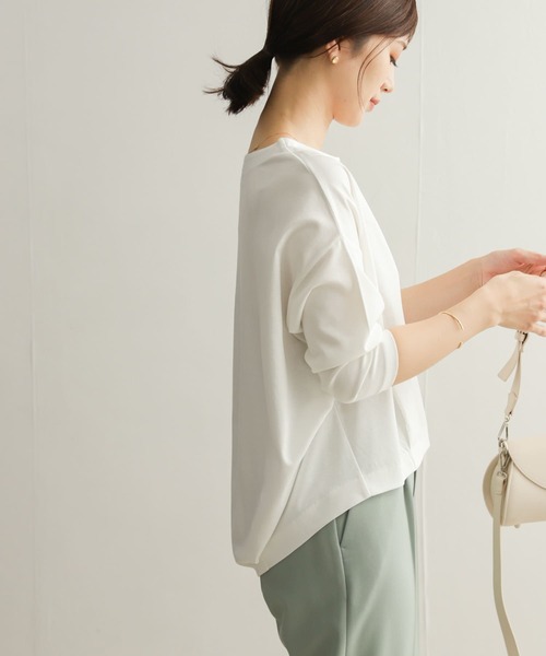 「URBAN RESEARCH DOORS」 7分袖カットソー MEDIUM ベージュ系その他 レディース URBAN RESEARCH DOORS（アーバンリサーチドアーズ）の「針抜き7