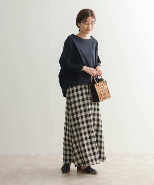 URBAN RESEARCH DOORS(アーバンリサーチドアーズ)の「コットンバックタック7分袖プルオーバー(Tシャツ/カットソー・レディース・ピンク/オフホワイト/ネイビー/ブルー・MEDIUM)」の18枚目の写真