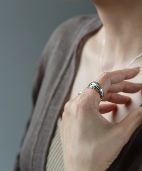 Ops.（オプス）の「アクセサリー リング レディース シルバー925 スパイラル【PAMUR パムール】（リング・レディース・シルバー/イエローゴールド・11号/13号/9号/15号）」の5枚目の写真