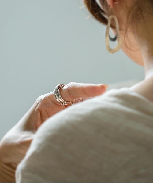 Ops.（オプス）の「アクセサリー リング レディース シルバー925 スパイラル【PAMUR パムール】（リング・レディース・シルバー/イエローゴールド・11号/13号/9号/15号）」の6枚目の写真